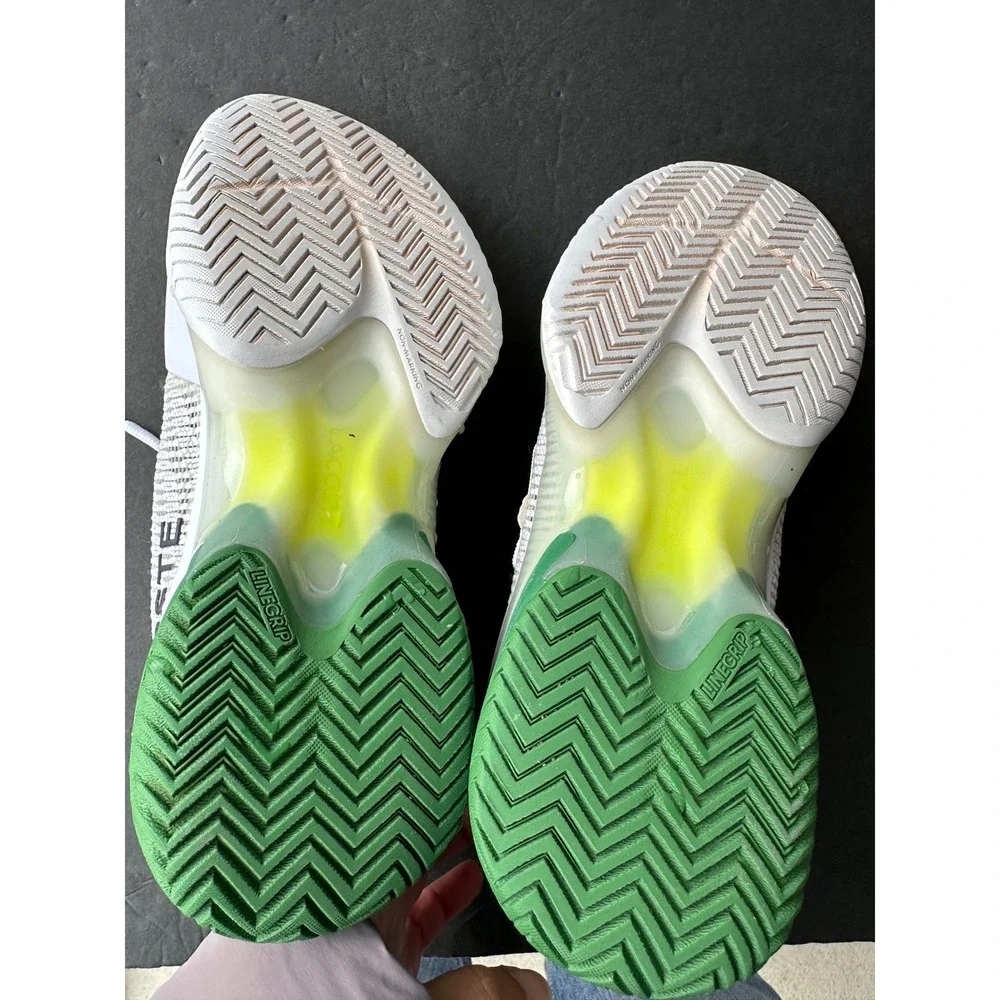 Lacoste Aglt23 Ultra White Green Pink Men's Tennis Shoes Sneakers Size 9 See Pic